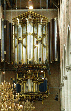 het Van Hagerbeer orgel, foto Stichting Pieterskerk Leiden.