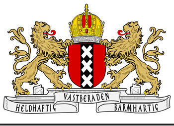 Het gemeentewapen van Amsterdam.