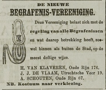 Advertentie in het Leidsch Dagblad van 9 januari 1882.
