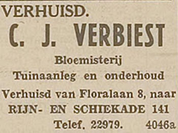 advertentie in het Leidsch Dagblad van 06-12-1941