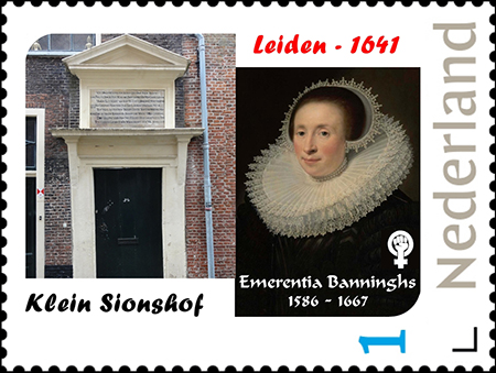 postzegel van het Klein Sionshofje